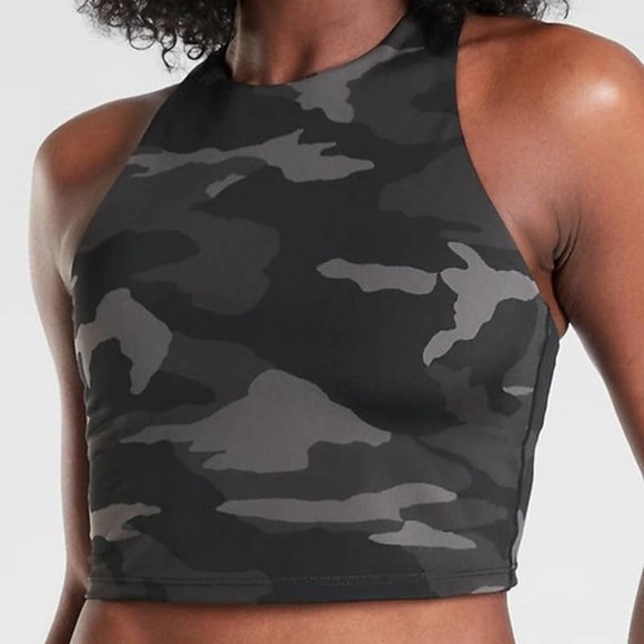 Athleta Other - Athleta Freestyle Camo Crop Bikini Top A-C size S